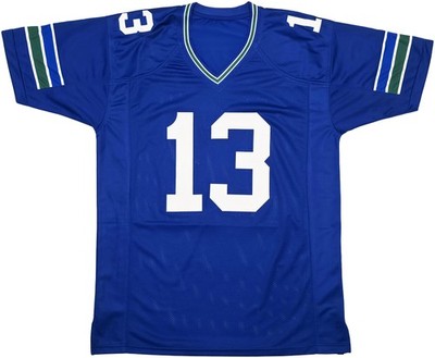 Seattle Seahawks Ernest Jones IV Autographed Signed Blue Jersey