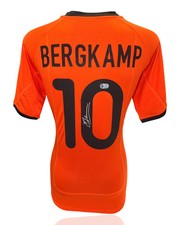 DENNIS BERGKAMP SIGNED HOLLAND 2000 HOME SHIRT (ACG WITNESS AG46502)