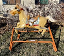 Vintage Wonder Horse Rocking Spring Ride-On Toy Classic Mid-Century Design