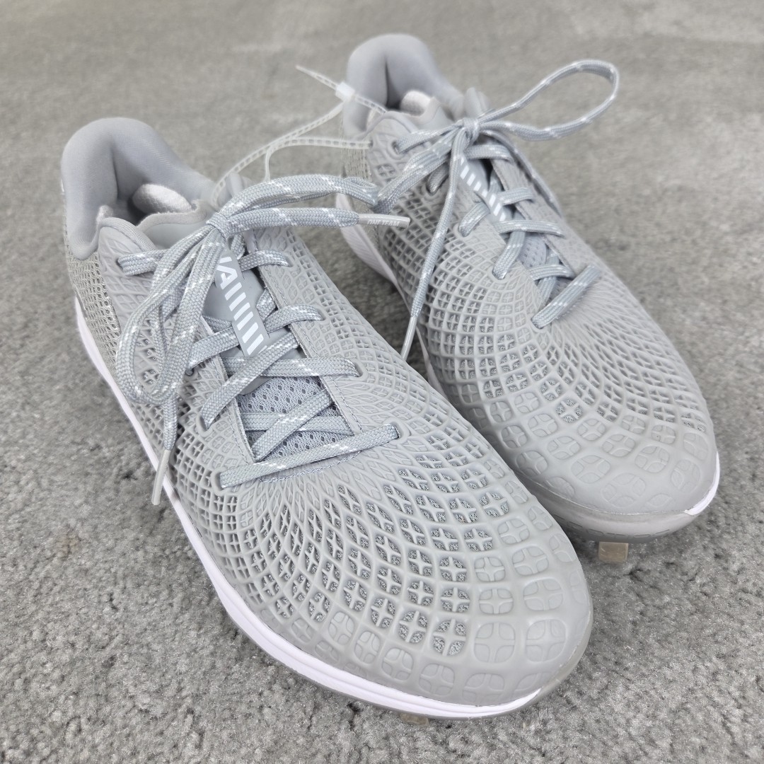 Women's Under Armour UA Glyde 2 MT Softball Cleats 3026601-102 Gray Sz 10 Metal 