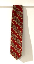 Vintage CELLINI LINEA UOMO Handmade USA Tie Italian Silk Abstract Geometric