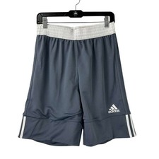 NWT Adidas Men's Medium 3G Speed Reversible Shorts Onix/White Athletic