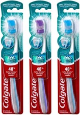Colgate 360 Enamel Health Sensitive Toothbrush, Compact Head, Extra Soft Colors