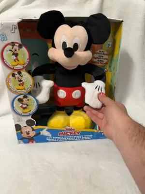 ぬいぐるみ・マスコット Disney Mickey Mouse Dancing Speaker New Mickey Mouse Hot Diggity Dance Interactive Plush Toy 15 Inch