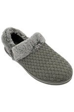 Skechers Cozy Campfire Quilted Knit Slipper Frosty Promise Charcoal