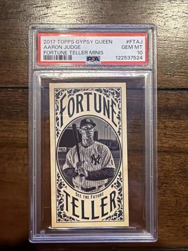 2017 Topps Gypsy Queen #FT-AJ Aaron Judge Fortune Teller Minis RC PSA 10