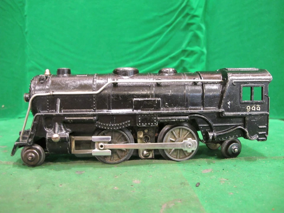 Marx Die Cast PreWar 2-4-2 Black Locomotive 999 ~ tested runs.,lights - Image 2 of 4
