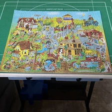 Springbok Puzzle Pops-Town 500 Pcs COMPLETE Vintage Jigsaw  PZL4094