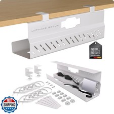 Under Desk Cable Management Tray no Drill   Wire Management - Cor