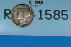 1927 10C MERCURY HEAD SILVER DIME Early US Type RAW-1585