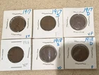 Lincoln Wheat Cents 1917 1918 P D S Bronze XF VF F