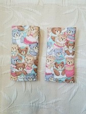 Handmade car Seat Strap Covers Teddy Bears