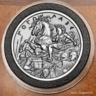 1 oz .999 silver - Molon Labe #6 - w/custom grey tone finish - ringed capsule