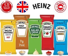 Heinz Assorted Sauce Sachets Ketchup, Mayo, Mustard Ideal Travel Pack 10 to 400