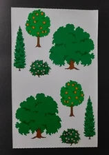 Grossman's Stickers TREES BUSH FLOWERS Creative Memories Retired Free Shipping 