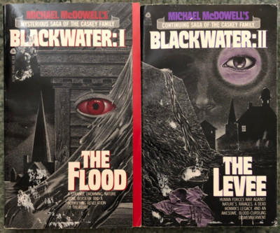 Blackwater 1 & 2, Michael McDowell, The Flood & The Levee, Avon UK paperbacks