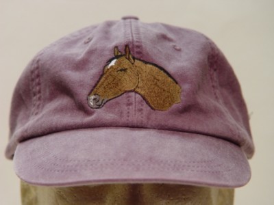 THOROUGHBRED HORSE HAT WOMEN MEN ADAMS BASEBALL