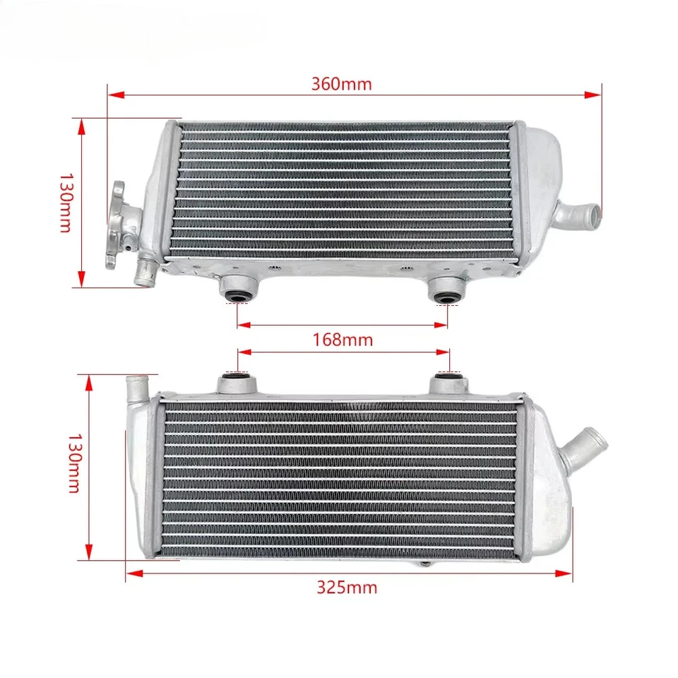 Refrigeración de aluminio para motocicleta KTM SXF XCF SMR FC FS 250 350 450 2007-2015 Foto 2 de 3