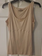 Maidenform Flexees smoothin Shapewear Womens XL Tank Top Smoothing Shaping Beige
