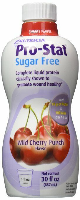 Pro-Stat Protein Supplement, Sugar Free Wild Cherry Punch, 30 oz Bottle, 1 Each