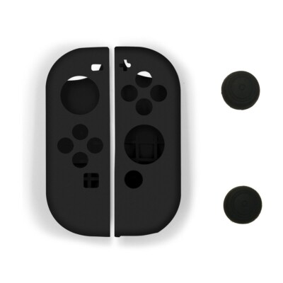 Silicone Rubber Skin Case for Nintendo Switch Joy-Con (L/R) with Thumb Skin Caps