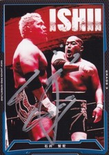 Tomohiro Ishii Signed New Japan Pro Wrestling Trading Card Wrester Game WWE NJPW