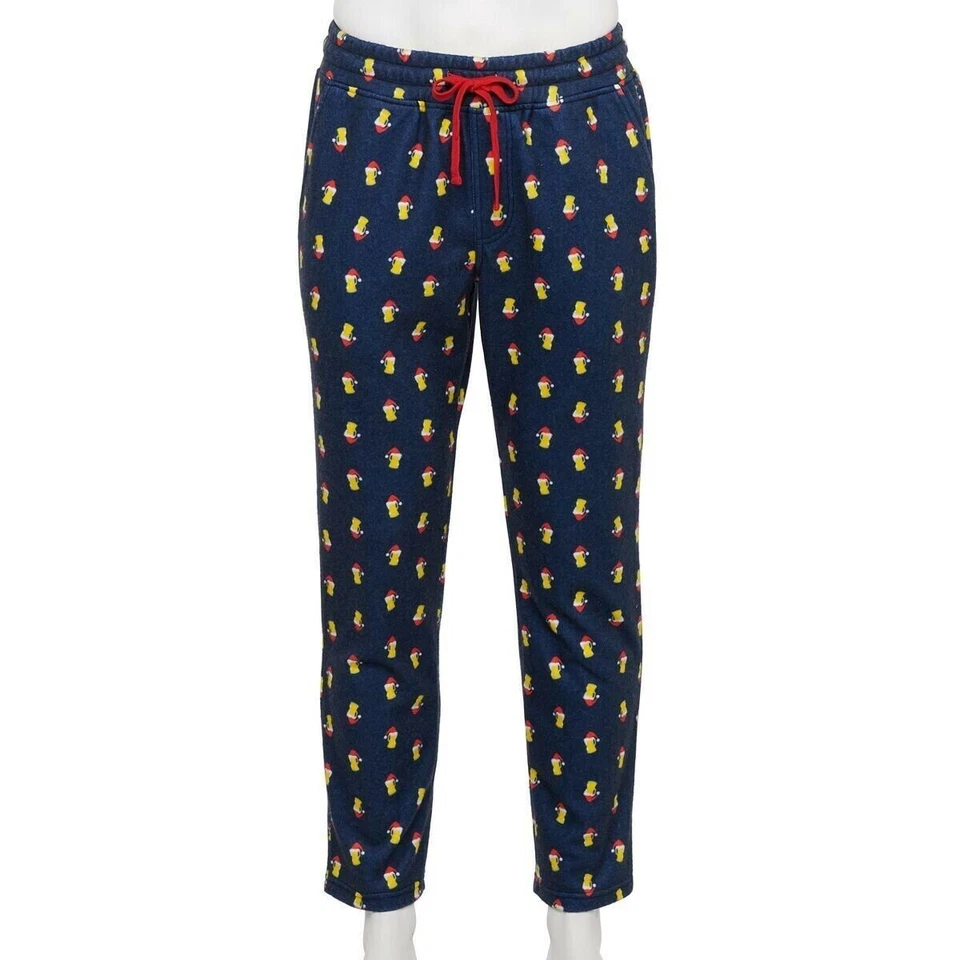 Pantalones Jogger Cerveza Navidad Hombre Talla Pequeña Foto 2 de 3