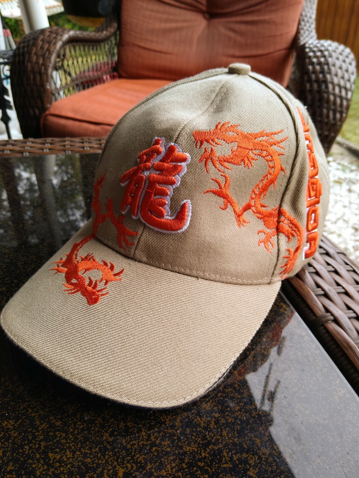 Dragon 3d Adjustable Strapback Hat Cap / embroide… - image 1