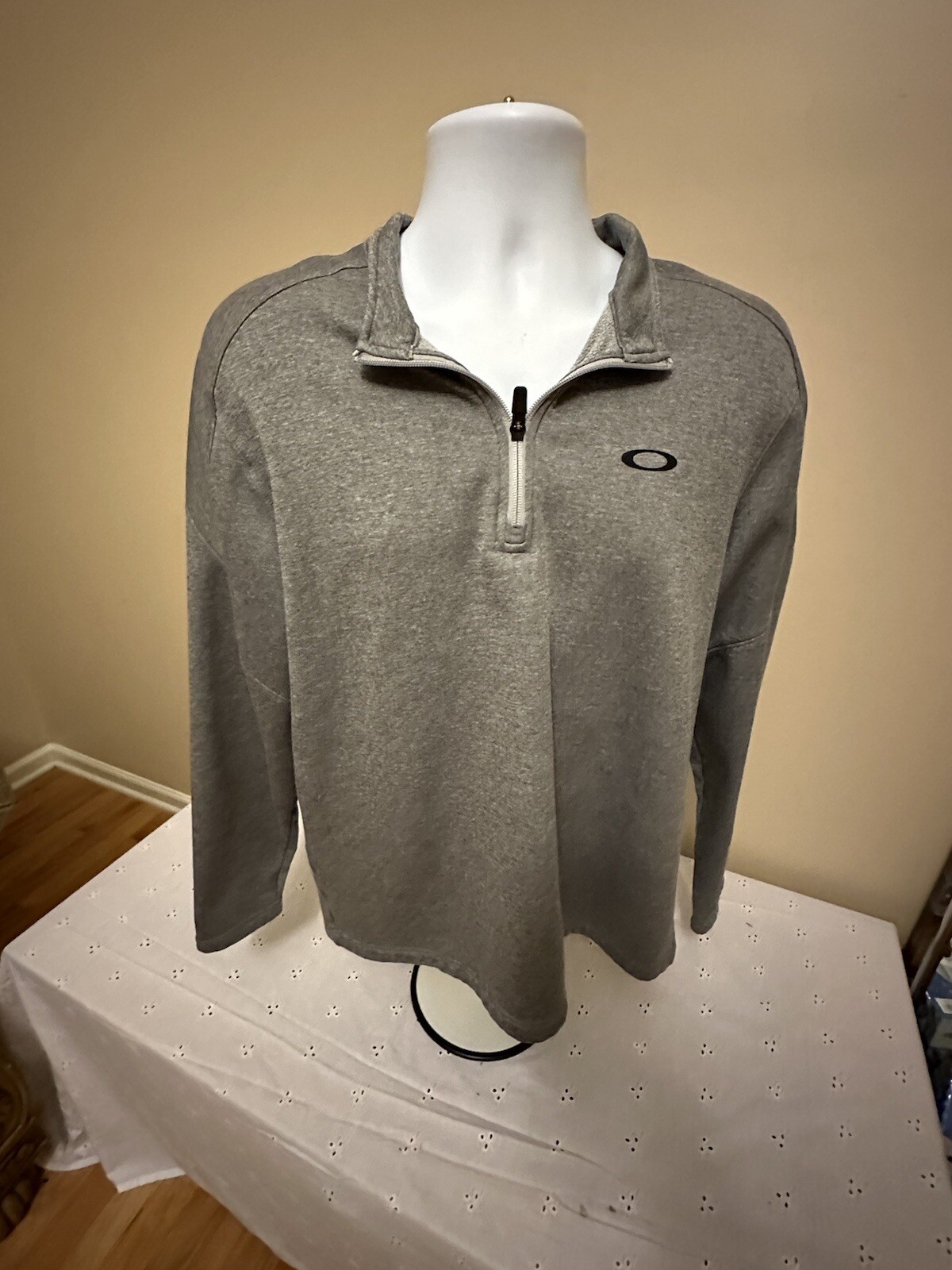 Oakley Sweatshirt Pullover Mens Large 1/4 Zip Fleece Golf