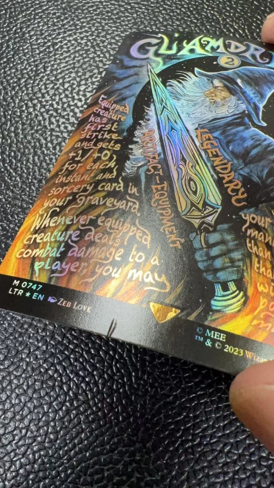 MTG LTR 0747 Glamdring#1 NM EN Borderless Poster Foil - Image 3 of 3