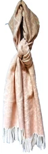 Reversible Calvin Klein  Women's Lightweight Pink/White  CK logo Scarf 12X68