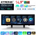 Android 14 14.9" IPS Car Screen 64G CarPlay GPS For BMW X5 F15 X6 F16 2014-2017