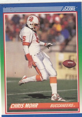 FREE SHIPPING-MINT-1990 Score Chris Mohr #363 BUCS PLUS BONUS CARDS