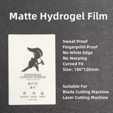 50x Pellicola Opaca Hydrogel Smartphone Per Macchina Taglierina