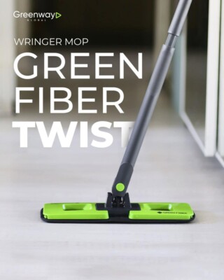 Green Fiber Twist Squeeze MOP sauber mit trockenen Händen und makellosem funkelndem Boden