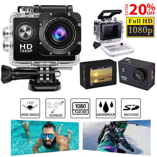 studio Nauwkeurig vrije tijd Full HD 1080P Action/Sports/Waterproof Camera Go Pro Camera Video Recorder  170° | eBay