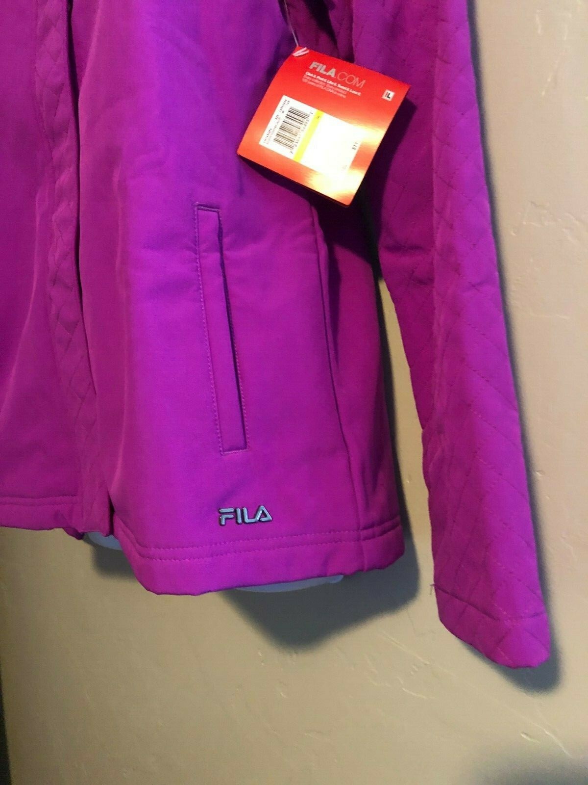 Giacca con cappuccio e zip intera Fila donna legata insieme ~ MD ~ LW163QP6 525 ~ fucsia $110
