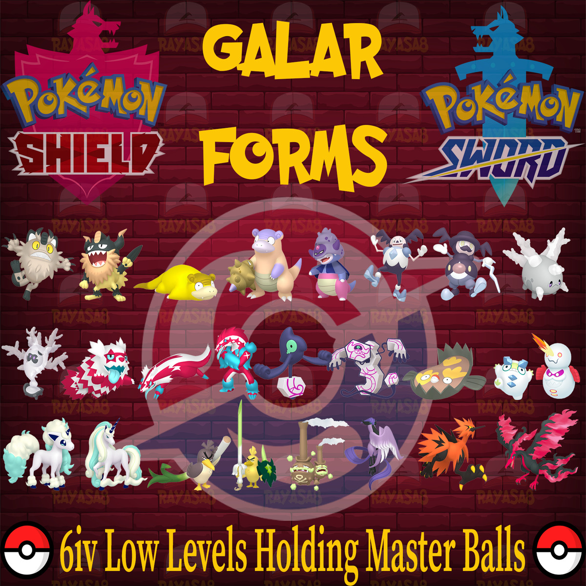 🌟Exclusives Pokemon Sword and Shield - Home 6iv Shiny and Free Master  Balls🌟