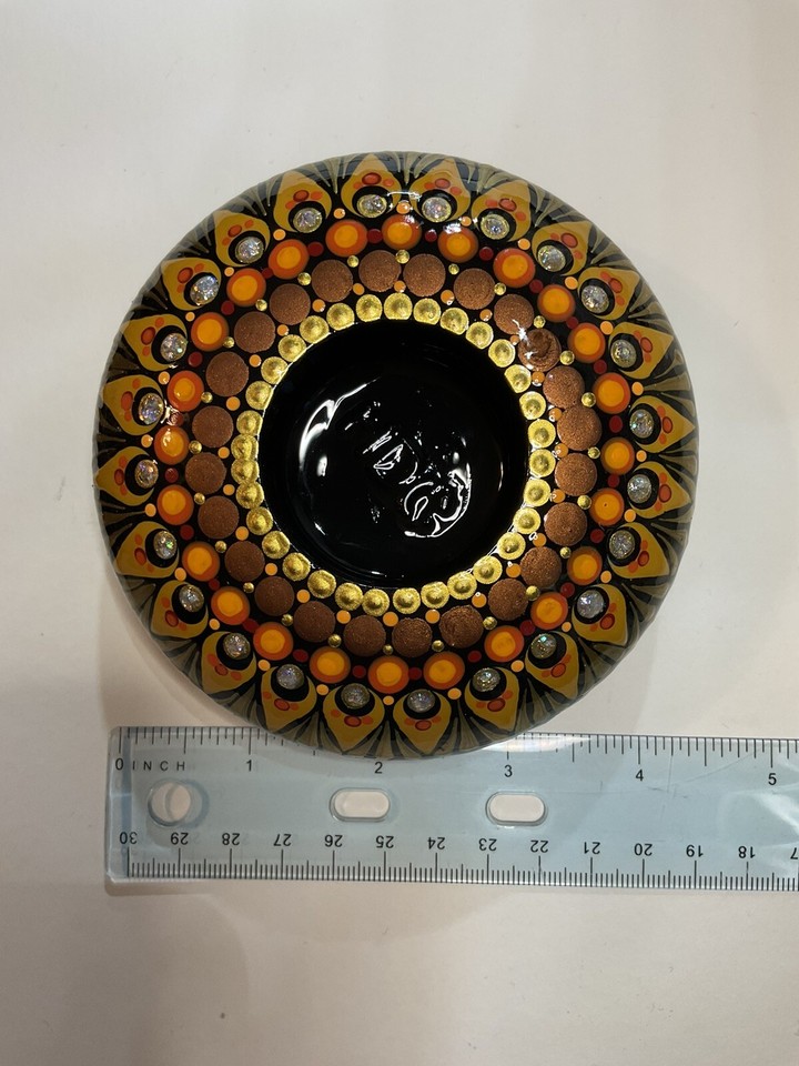 Mandala Candle Holder - Hand Painted Rock - ASO YouTube - By JaDeL ...