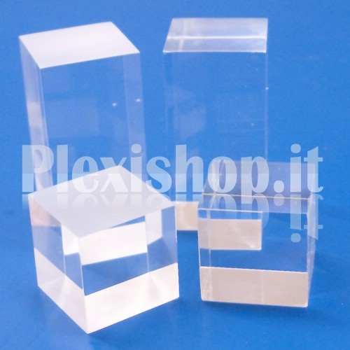 Cubetto Trasparente 50x50x80 mm - 6 Lati Lucidi - Foto 1 di 1