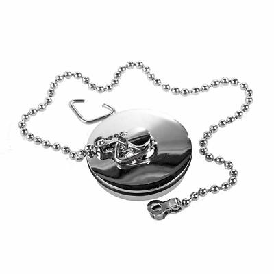 Chrom Waschbeckenstöpsel mit Kette für Handwaschbecken 1 1/2 Zoll