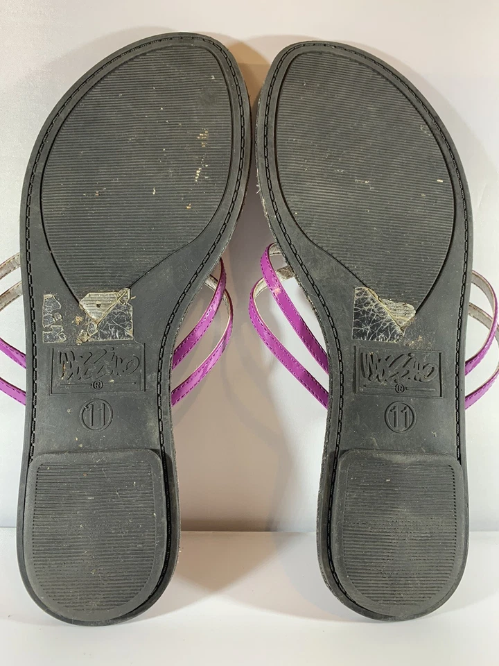 Mossimo womens flat sandals purple size 11 Foto 4 de 4