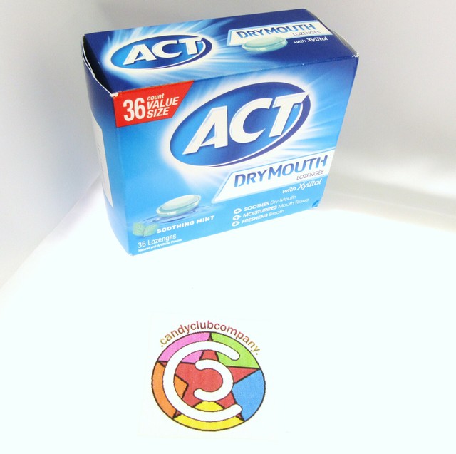 ACT Lozenges Dry Mouth Moisturizing Soothing Mint With Xylitol eBay