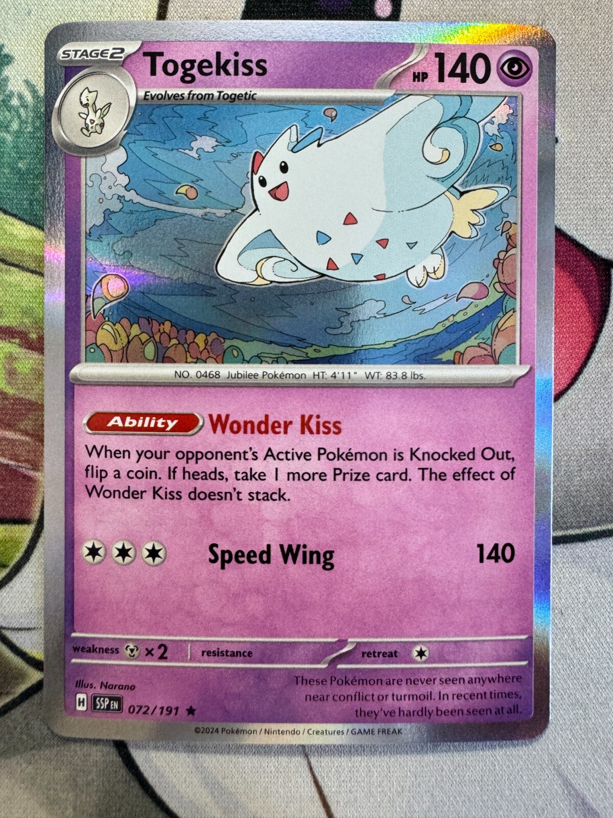 Togekiss Holo English Pokemon TCG BKAX515