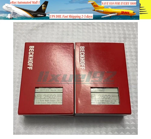 2022 Beckhoff EL2502 | EtherCAT Terminal, 2-channel PWM output, 24 V DC, 0.5 A - Picture 1 of 1