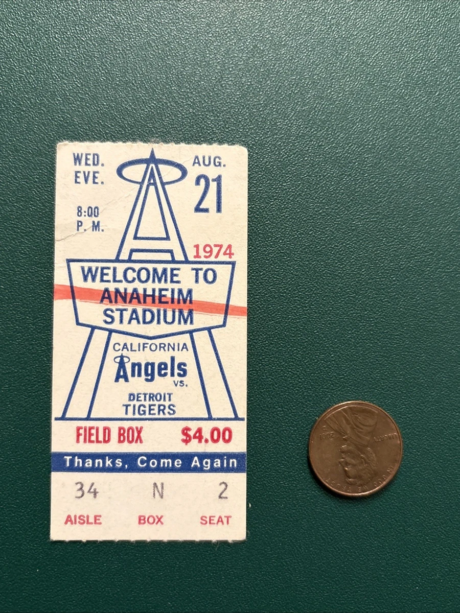 Baseball 1974 Vintage Sports Ticket Stubs for sale | eBay
