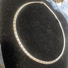 Sterling Silver 925 Omega Chain Choker 16" Necklace Diamond Cut 20+ Grams 4mm — photo 3