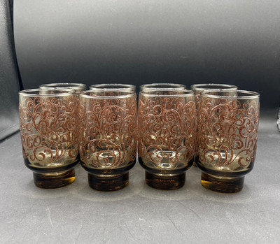 Vintage Libby Prado tea/water glasses 4 3/4 in set of 8