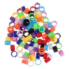 300PCS Poultry Clip on Leg Rings Pigeon Leg Bands Foot Rings for Identification