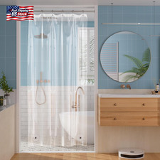 Titanker Shower Stall Curtain Liner, 36X72 Clear PEVA Lightweight Single Stall N